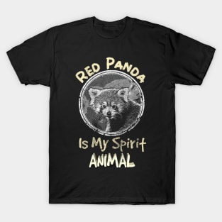 Red Panda is my Spirt Animal Vintage Distressed Cute Gifts T-Shirt